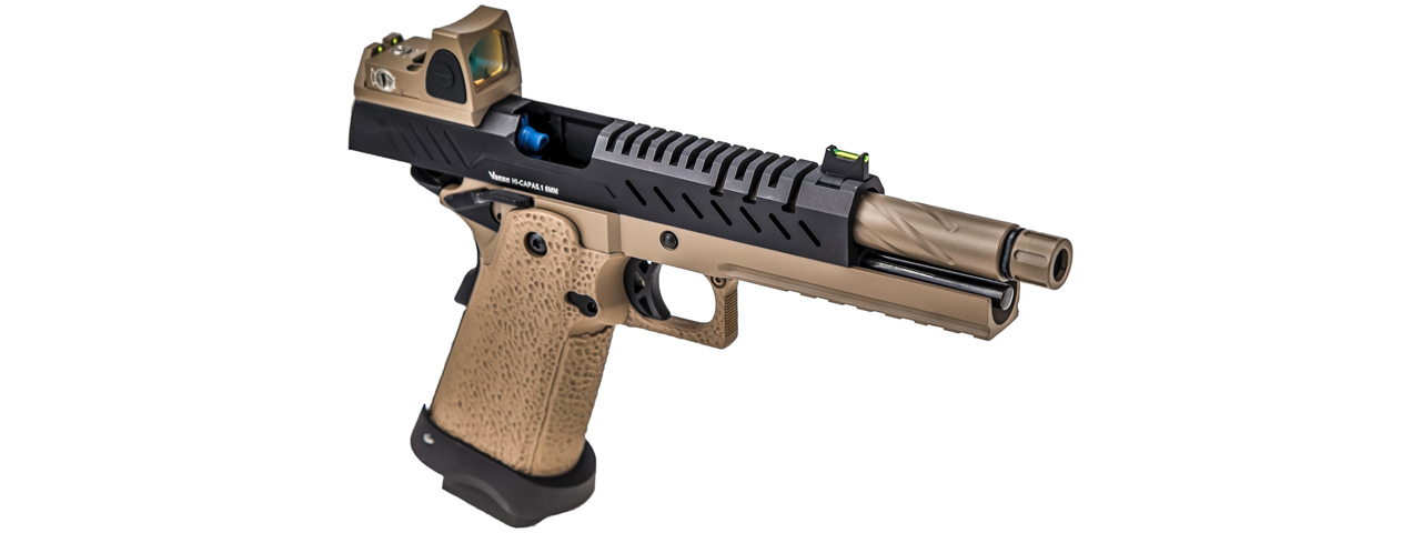 Vorsk Hi-Capa 5.1 GBB Pistol w/ Red Dot Sight - (Tan/Black)