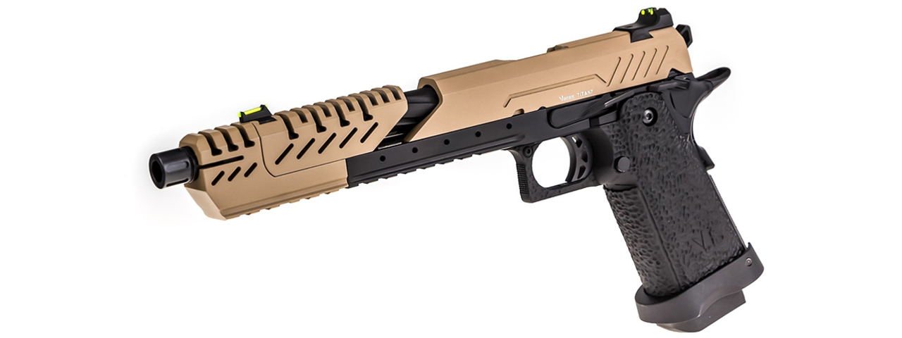 Vorsk Hi-Capa 7.0 Titan GBB Pistol - (Tan/Black)