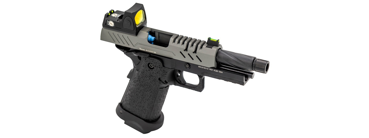 Vorsk Hi-Capa 3.8 Pro GBB Pistol w/ Red Dot Sight - (Gray/Black)