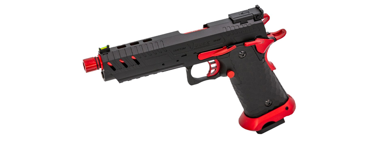 Vorsk Hi-Capa CS Vengeance 5.1 GBB Pistol - (Black/Red)