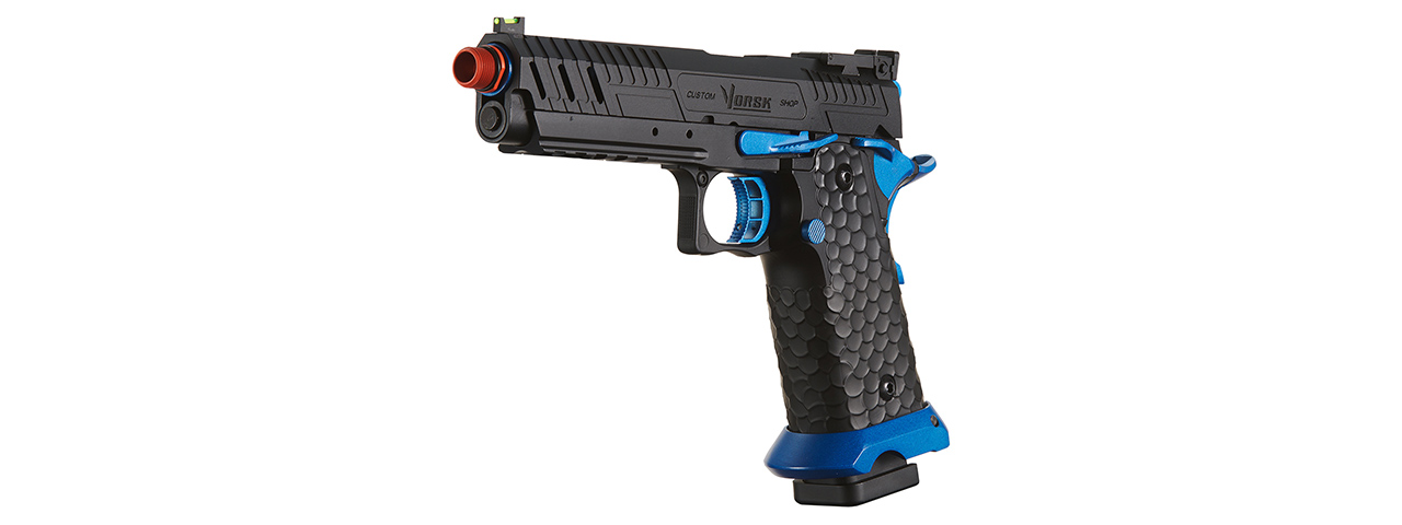 Vorsk Hi-Capa CS Vengeance 5.1 GBB Pistol - (Black/Blue)