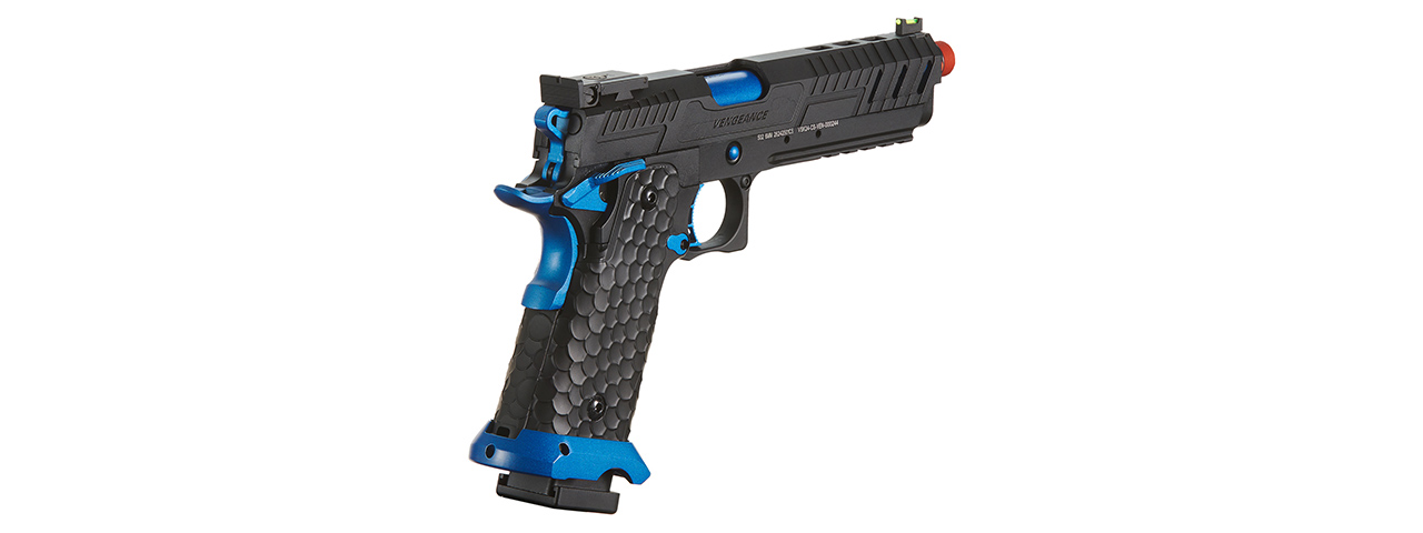 Vorsk Hi-Capa CS Vengeance 5.1 GBB Pistol - (Black/Blue)