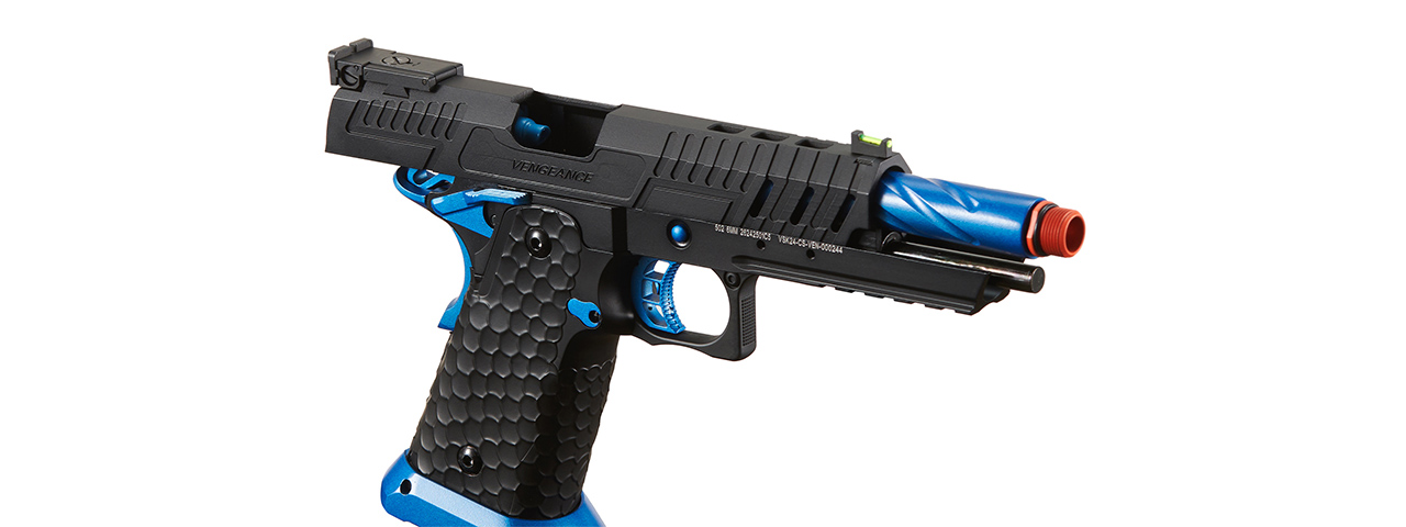 Vorsk Hi-Capa CS Vengeance 5.1 GBB Pistol - (Black/Blue)