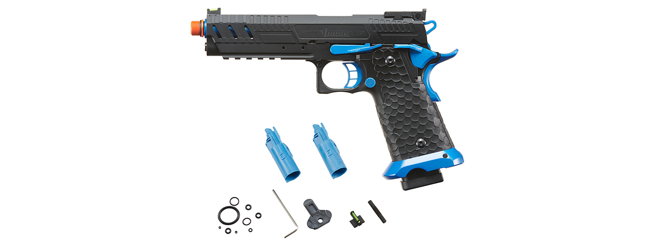 Vorsk Hi-Capa CS Vengeance 5.1 GBB Pistol - (Black/Blue)