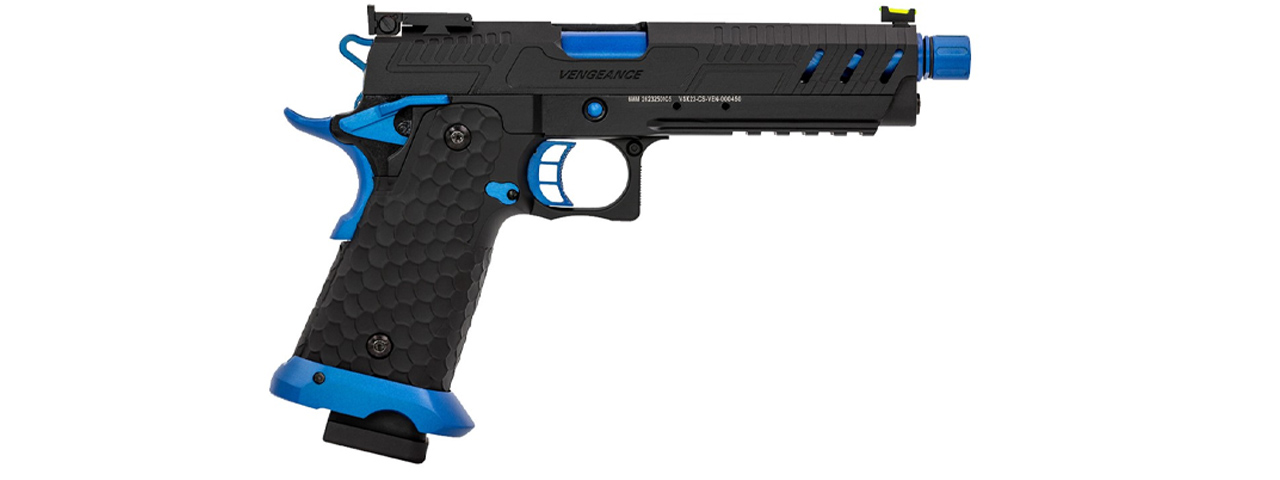 Vorsk Hi-Capa CS Vengeance 5.1 GBB Pistol - (Black/Blue)