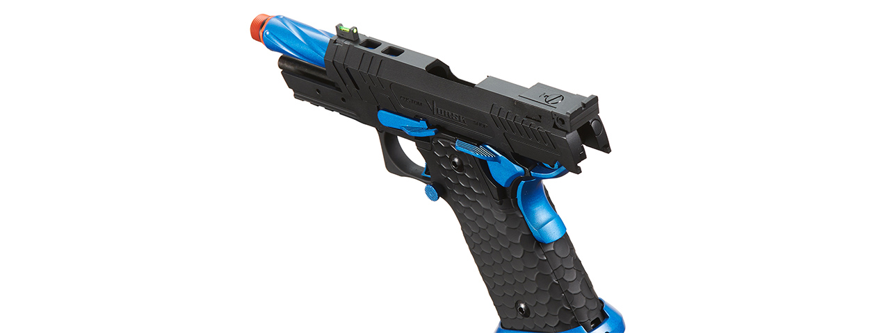 Vorsk Hi-Capa CS Vengeance 3.8 Compact GBB Pistol - (Black/Blue)