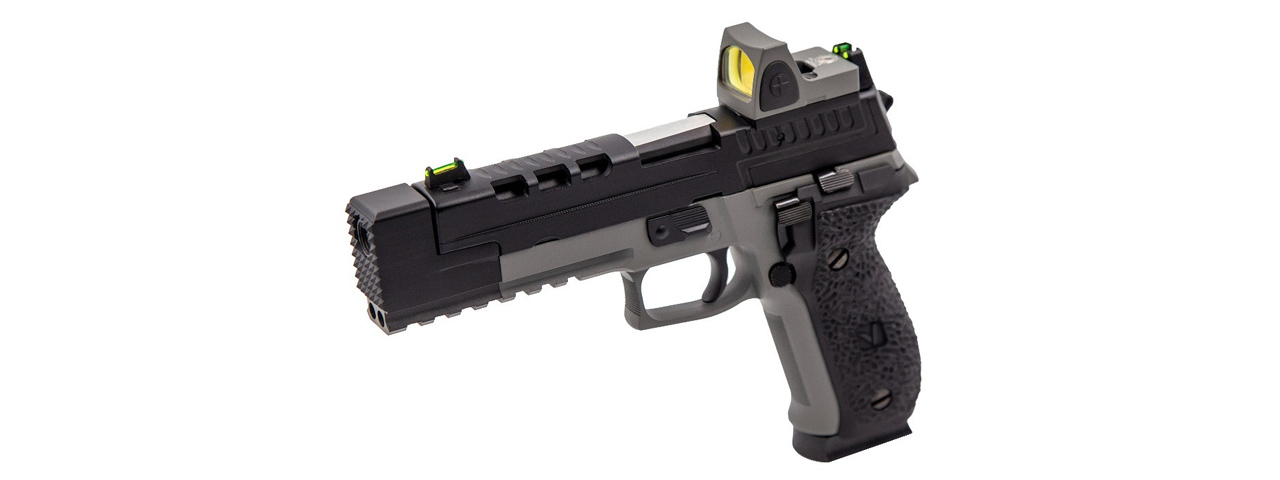 Vorsk Hi-Capa VP26X GBB Pistol w/ Red Dot Sight - (Black/Gray)